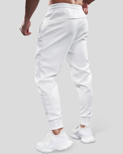 Calças jogger elásticas e cintura ajustável para homen