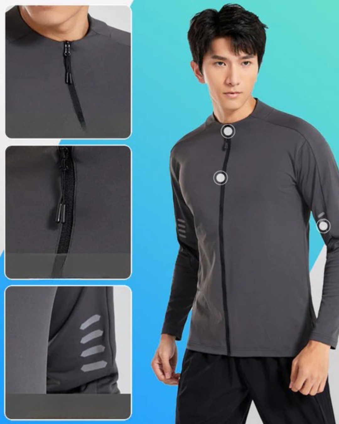 Conjunto desportivo de secagem rápida para treino de fitness