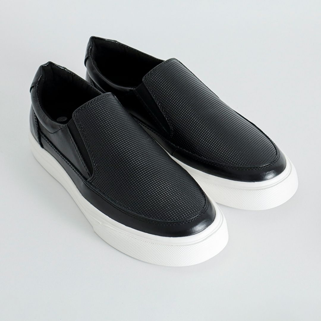 Sapatos mocassim de couro para homem com sola antiderrapante