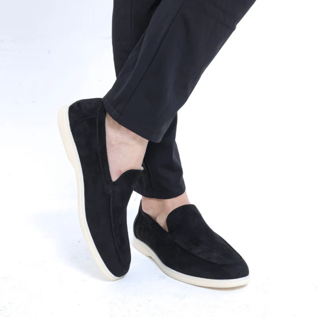 Mocassins em Camurça com Acabamento Elegante e Estilo Moderno para Homen