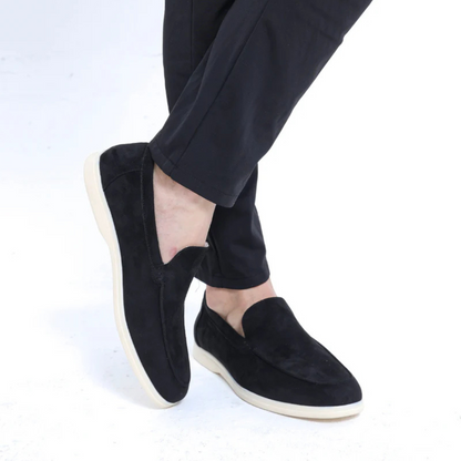 Mocassins em Camurça com Acabamento Elegante e Estilo Moderno para Homen