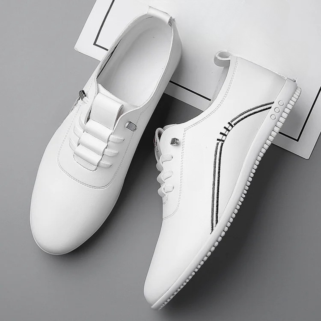 Sapatos de Condução Masculinos em Couro Genuíno Elegância Italiana com Conforto Excecional