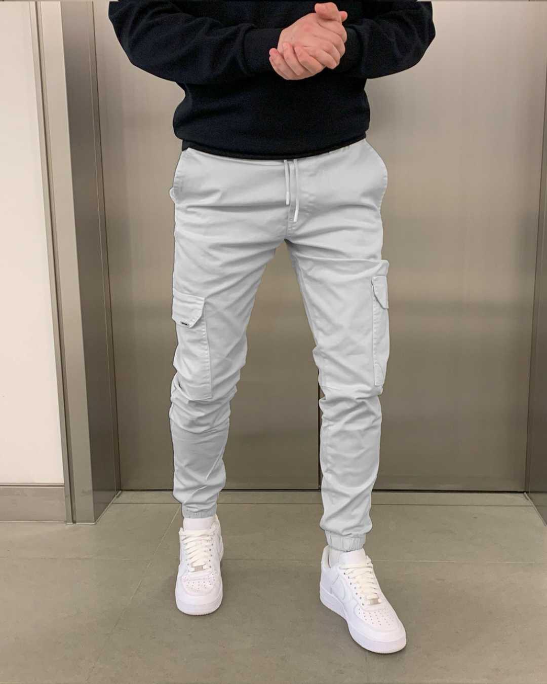 Jogger Cargo Masculino em Algodão Elástico