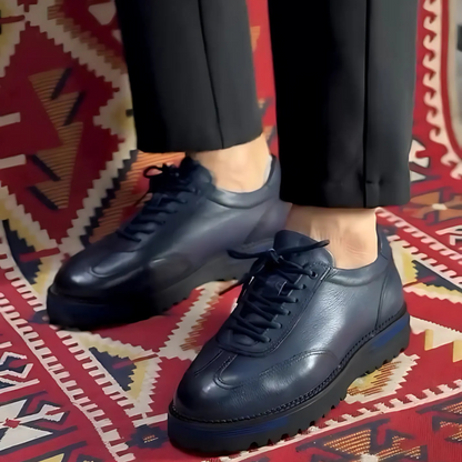 Sapatos ortopédicos de couro para homem