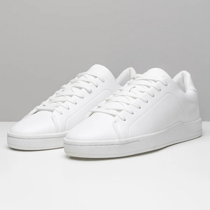 Ténis Desportivos Masculinos Brancos Estilo Urbano e Versátil