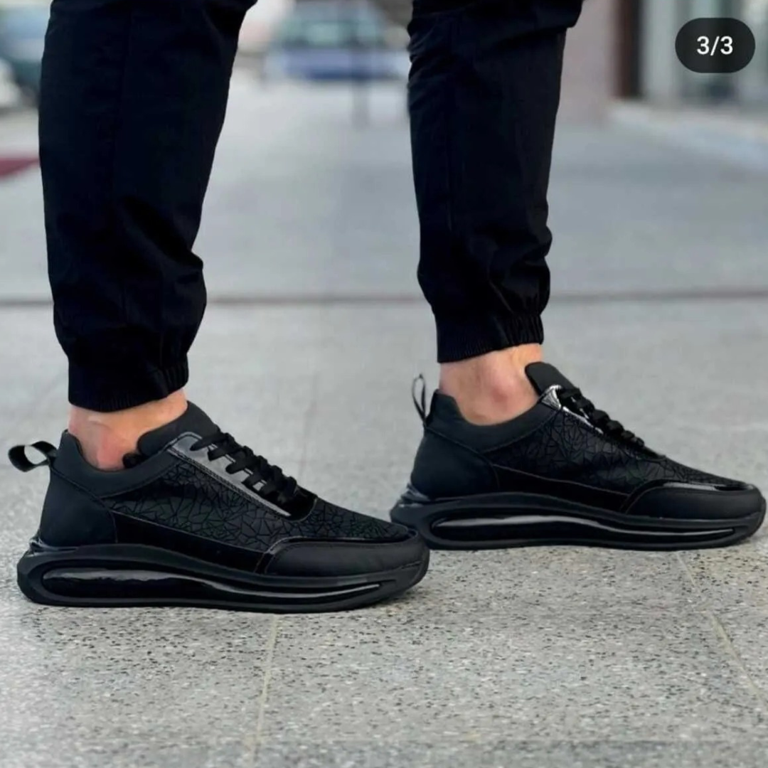 Sapatilhas Casuais em Couro texturizado para Homem