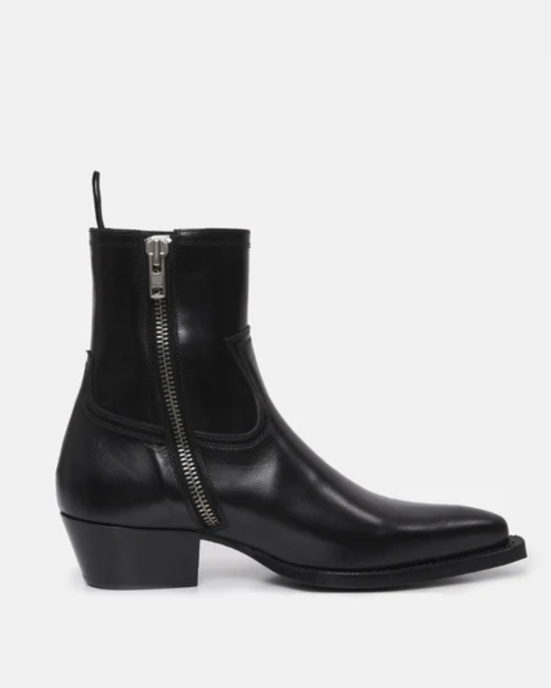 Botas Masculinas de Estilo Ocidental com Design Gravado Espírito Rebelde e Estilo Icónico