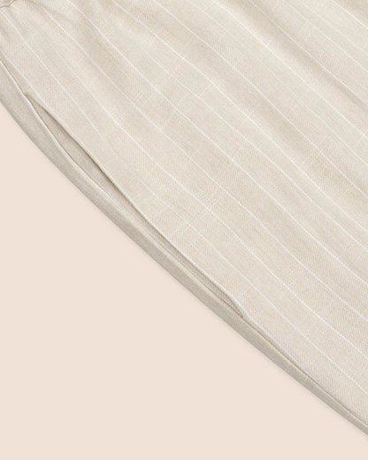 Conjunto casual solto em linho