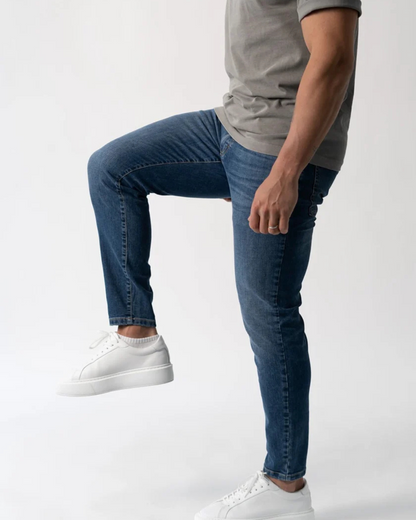 Jeans Clásico Azul Auténtico para Todos os Dias