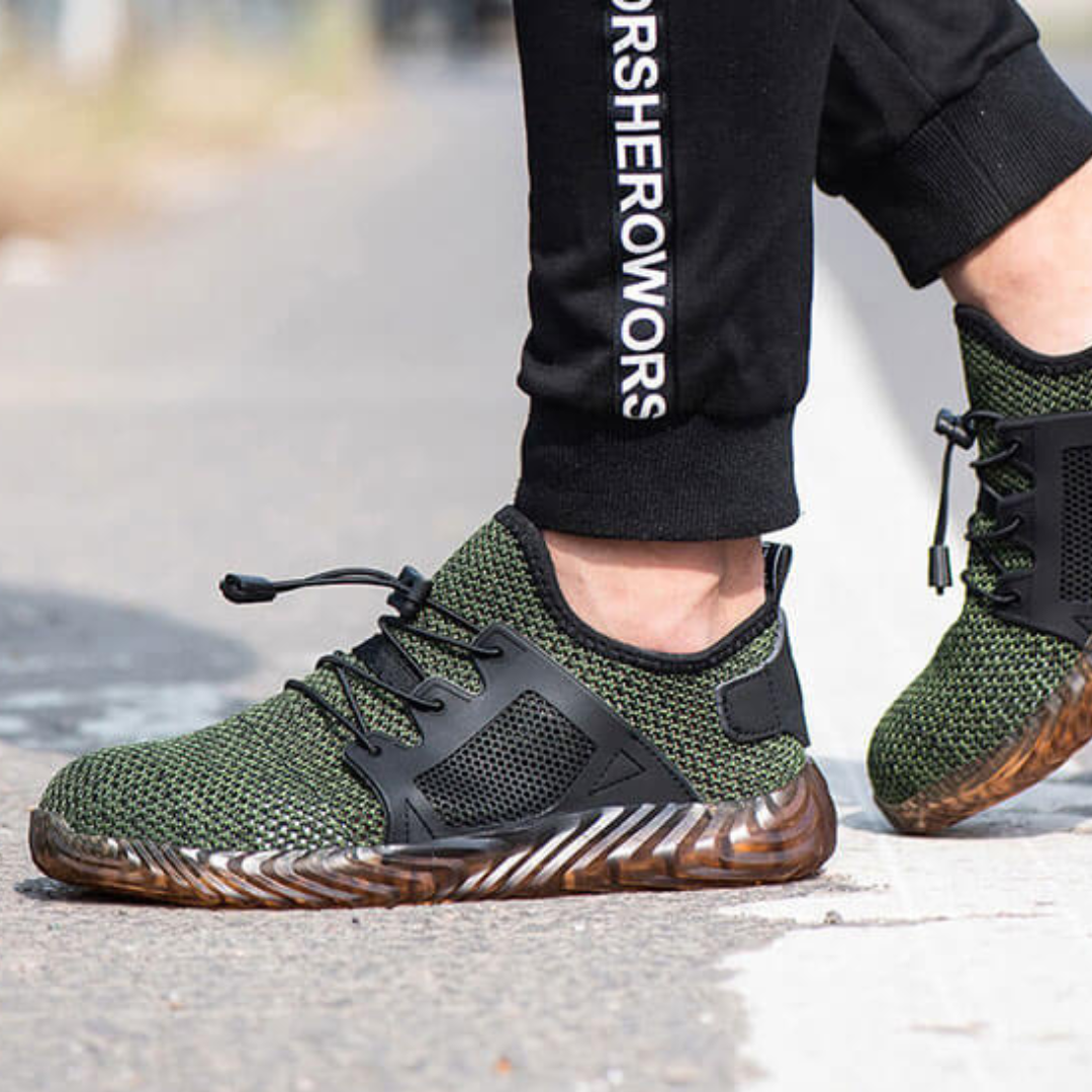 Sapatilhas Verdes com Sola âmbar Antiderrapante para Homem