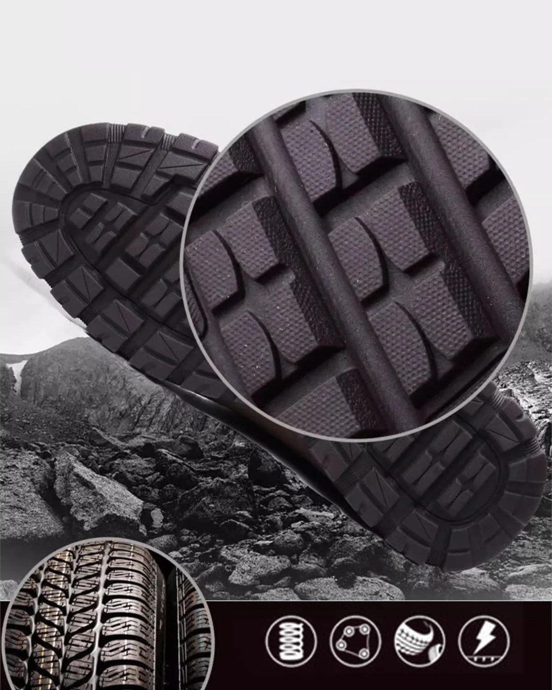 Sapatos de Caminhada Antiderrapantes e Duráveis para Homen