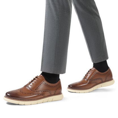 Sapatilhas Casuais em Couro Respiravel e Elegante para Homem