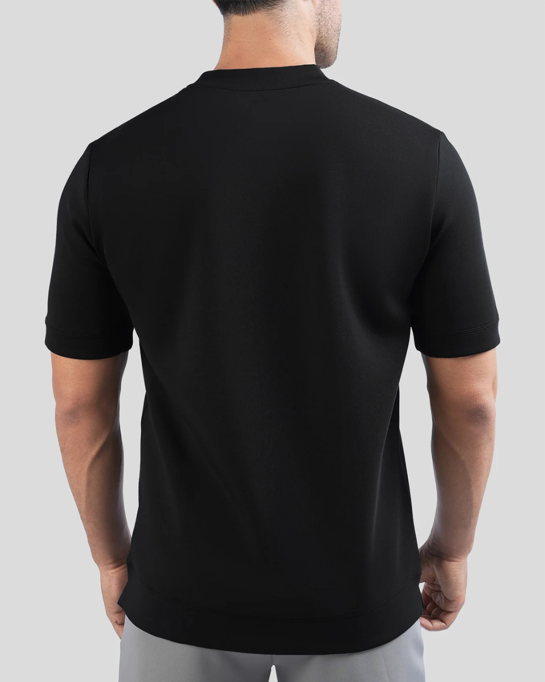 Camiseta de manga curta para homem em algodão