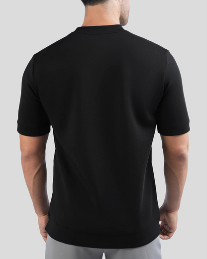 Camiseta de manga curta para homem em algodão