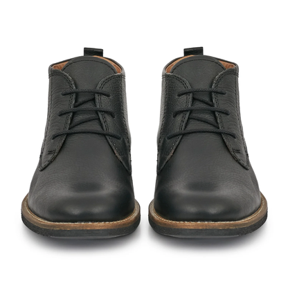 Bota de Cano Curto em Couro com Estilo e Suporte Ortopédico para Homem