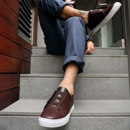 Sapatos de Homem com Sola Confortável e sem Atacadores