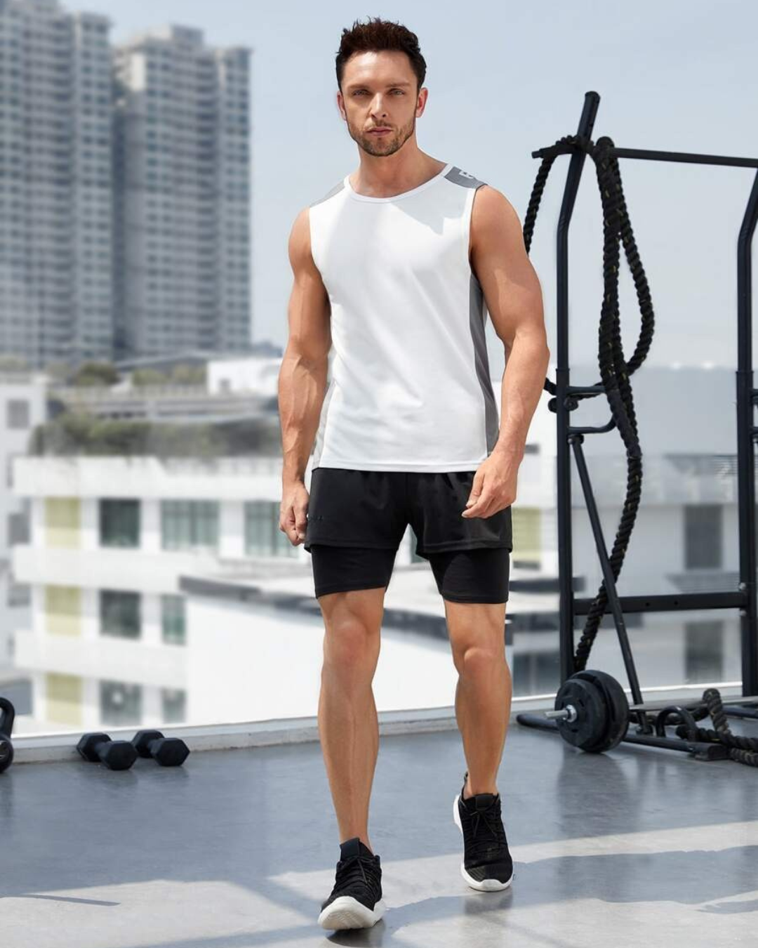 Calções de Desporto com Bolso para Telemóvel para Homem