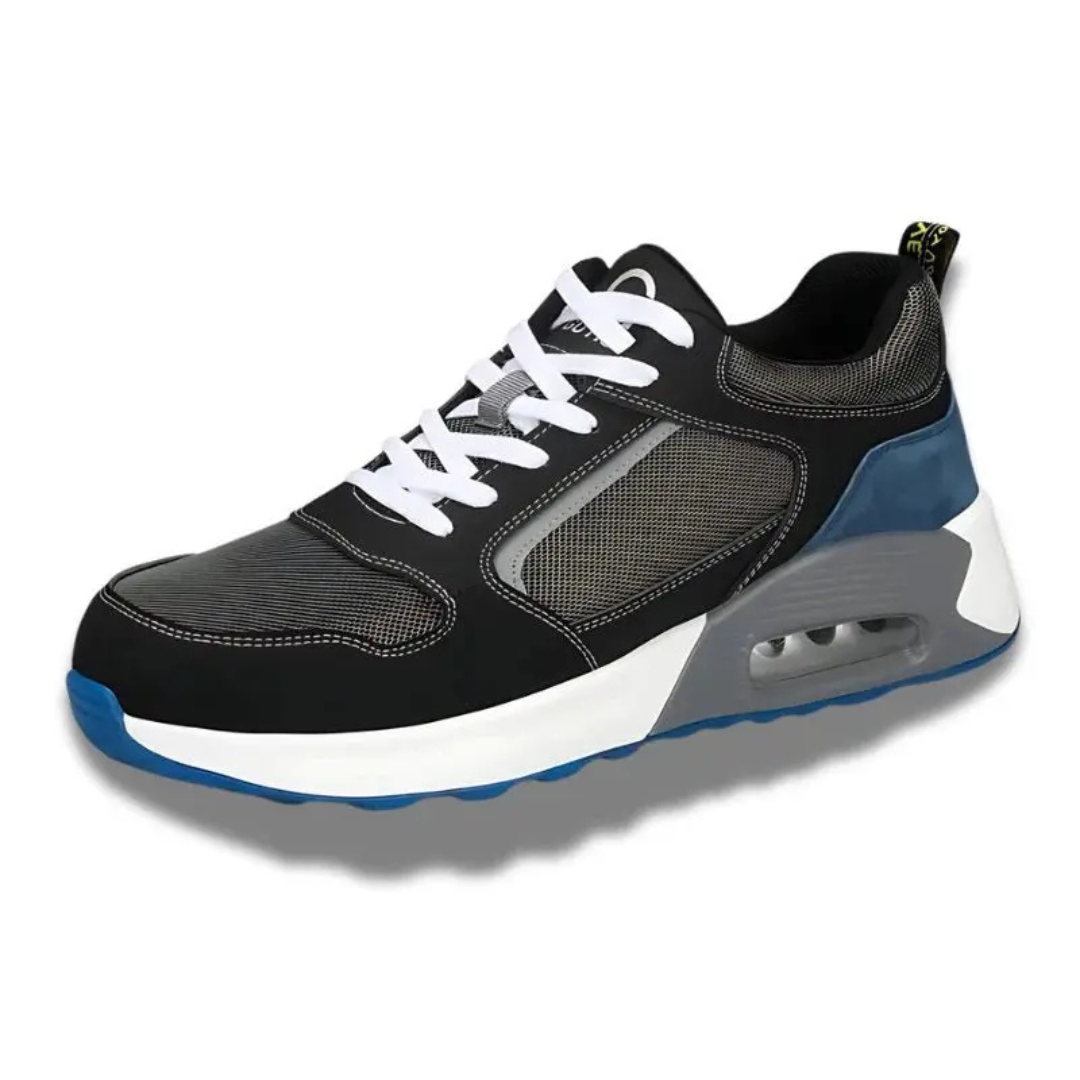 Tênis de Segurança Moderno Masculino com Design Esportivo e Proteção Reforçada