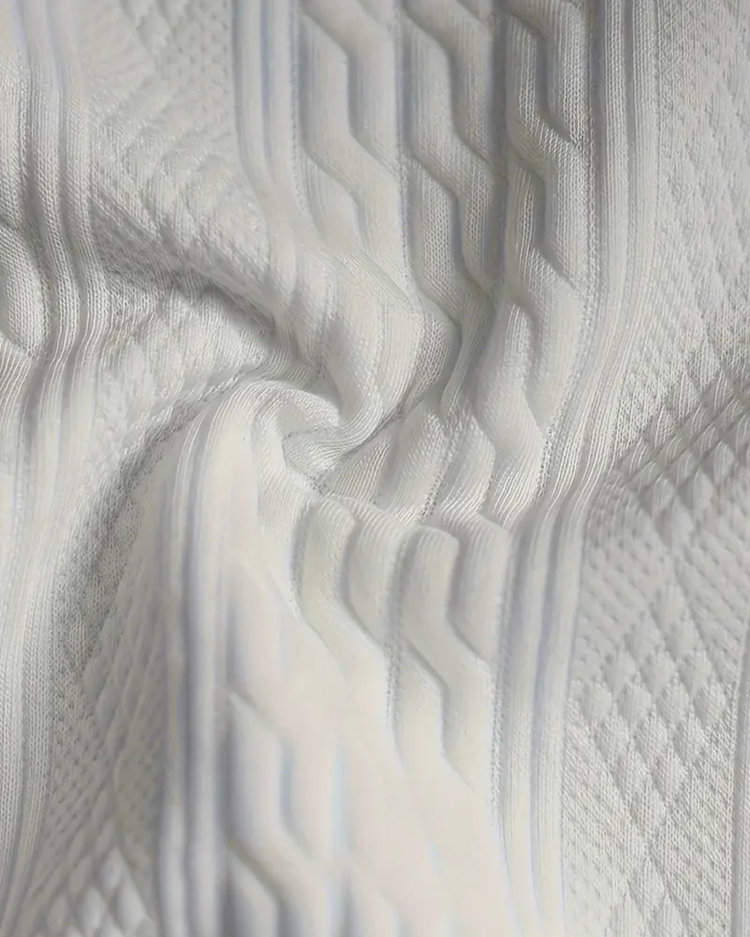 Conjunto de Duas Peças em Tecido com Textura Entrançada e Ajuste Confortável