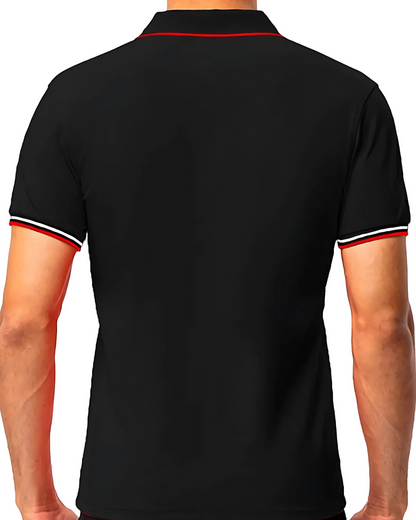 Camisola Pólo Militar Tática de Manga Curta para Homem com Tubagem