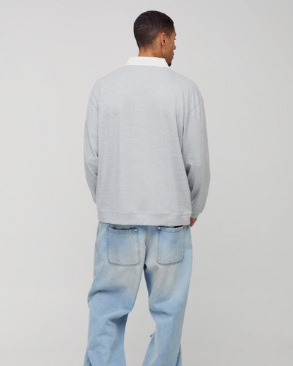 Camisola casual masculina de manga comprida