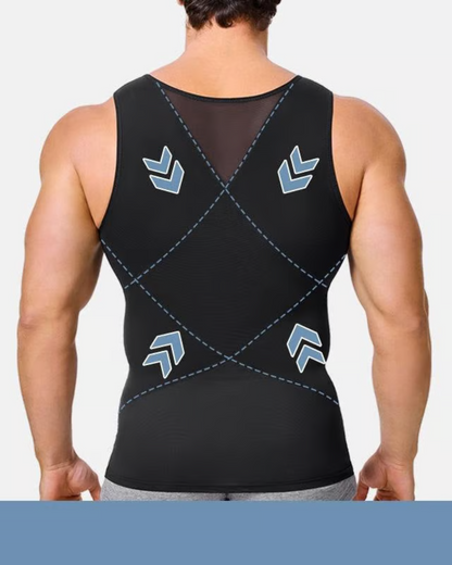 Camiseta Masculina Modeladora com Malha Elástica Suporte e Estilo num Só Produto