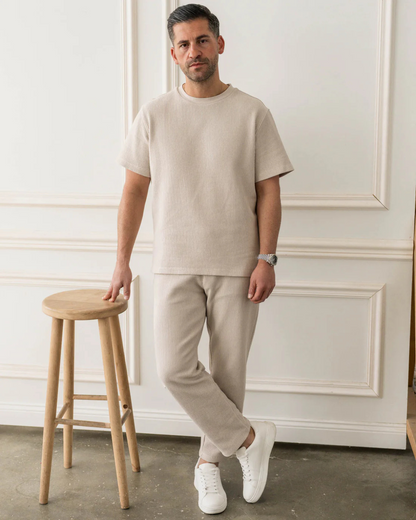 Calças Slim de Estilo Descontraído para Homen