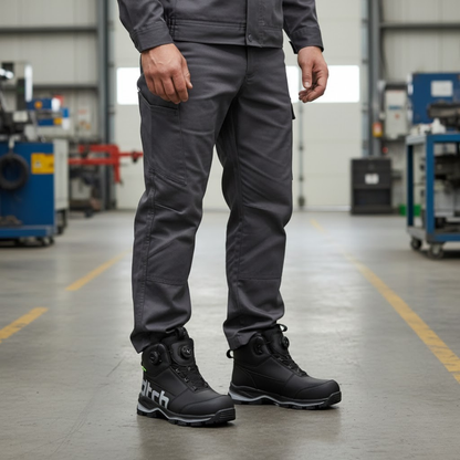 Sapato de segurança com suporte ortopédico para homem