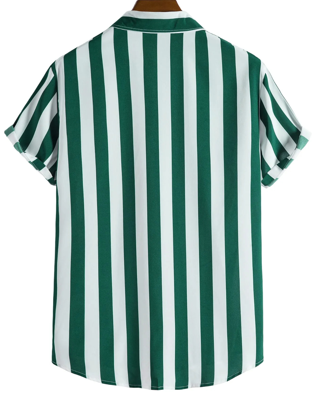 Camisa casual de manga curta com franjas para homem