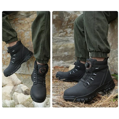 Botas de segurança antiderrapante para homem com biqueira reforçada