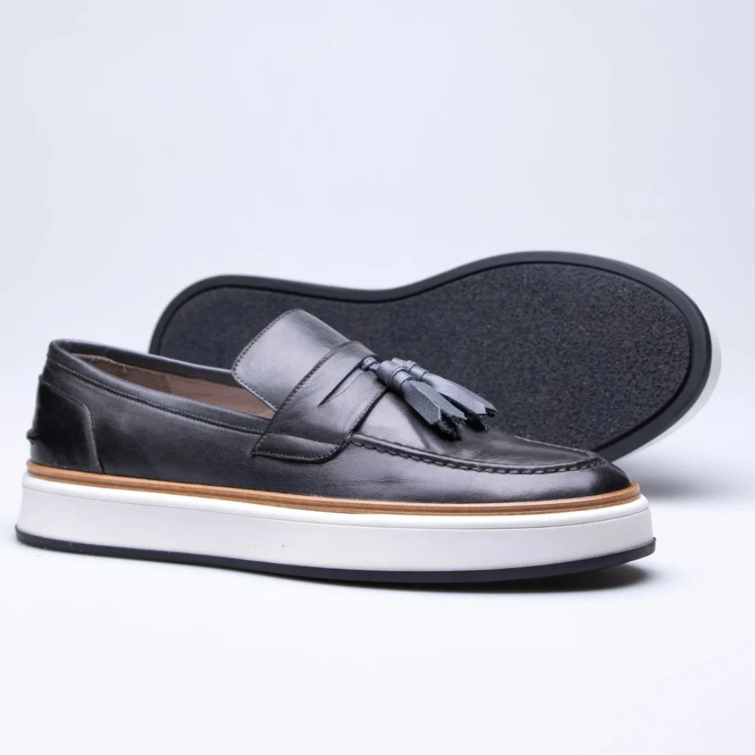 Sapatos mocassins antiderrapantes para homem