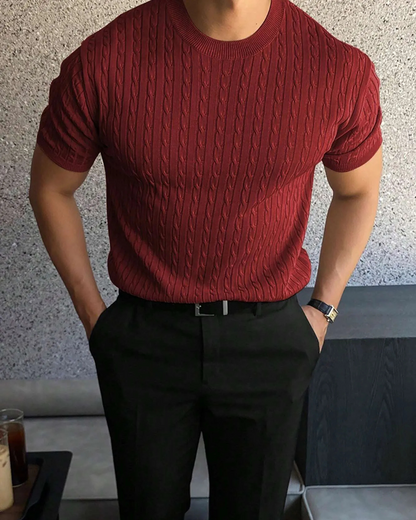 Camisa de manga curta com design respirável e estilo versátil