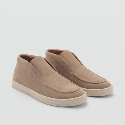 Mocassins Feitos à Mão em Pele de Camurça para Homen