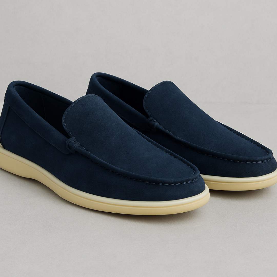 Mocassins ortopédicos para homem com design clássico e sola antiderrapante