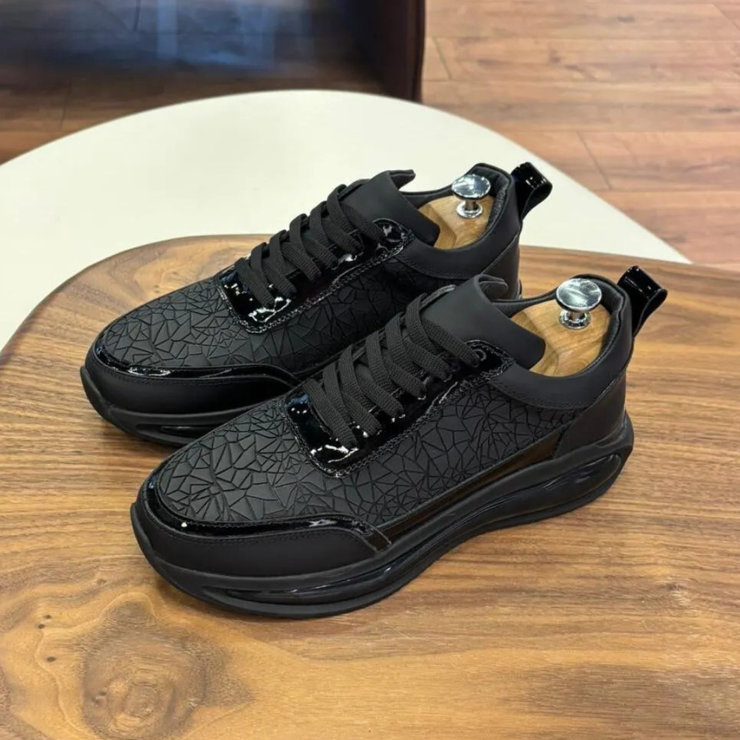 Sapatilhas Casuais em Couro texturizado para Homem