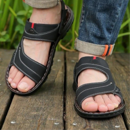 Sandálias respiráveis para homens com tira ajustável