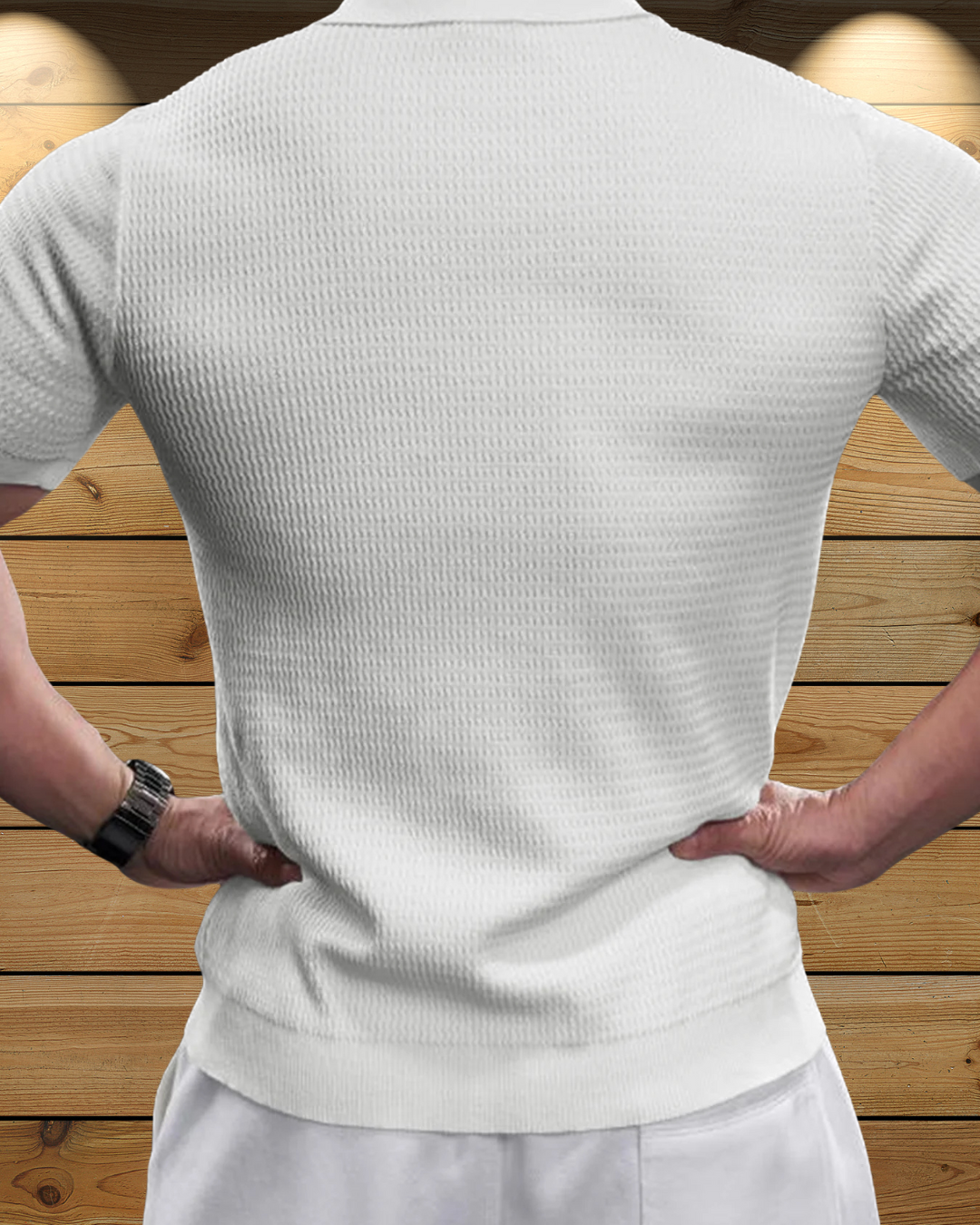 Camisa Polo Masculina em Malha Jacquard Estilo Moderno e Conforto Superior