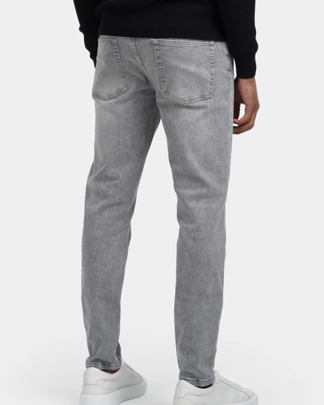Calças de Ganga Ajustadas para Homem com Efeito Lavado Vintage