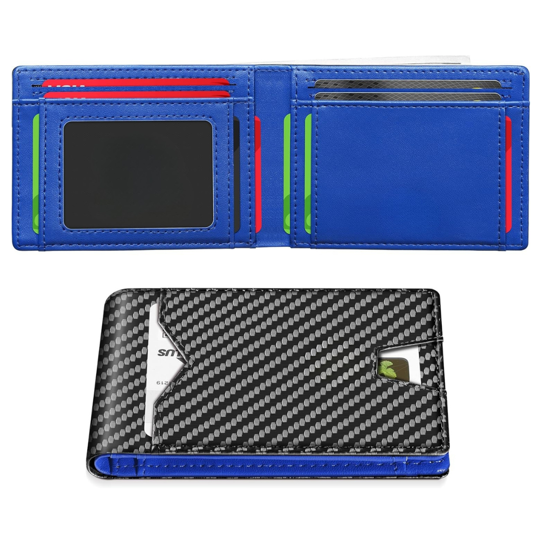 Carteira Slim de Couro com Proteção RFID®