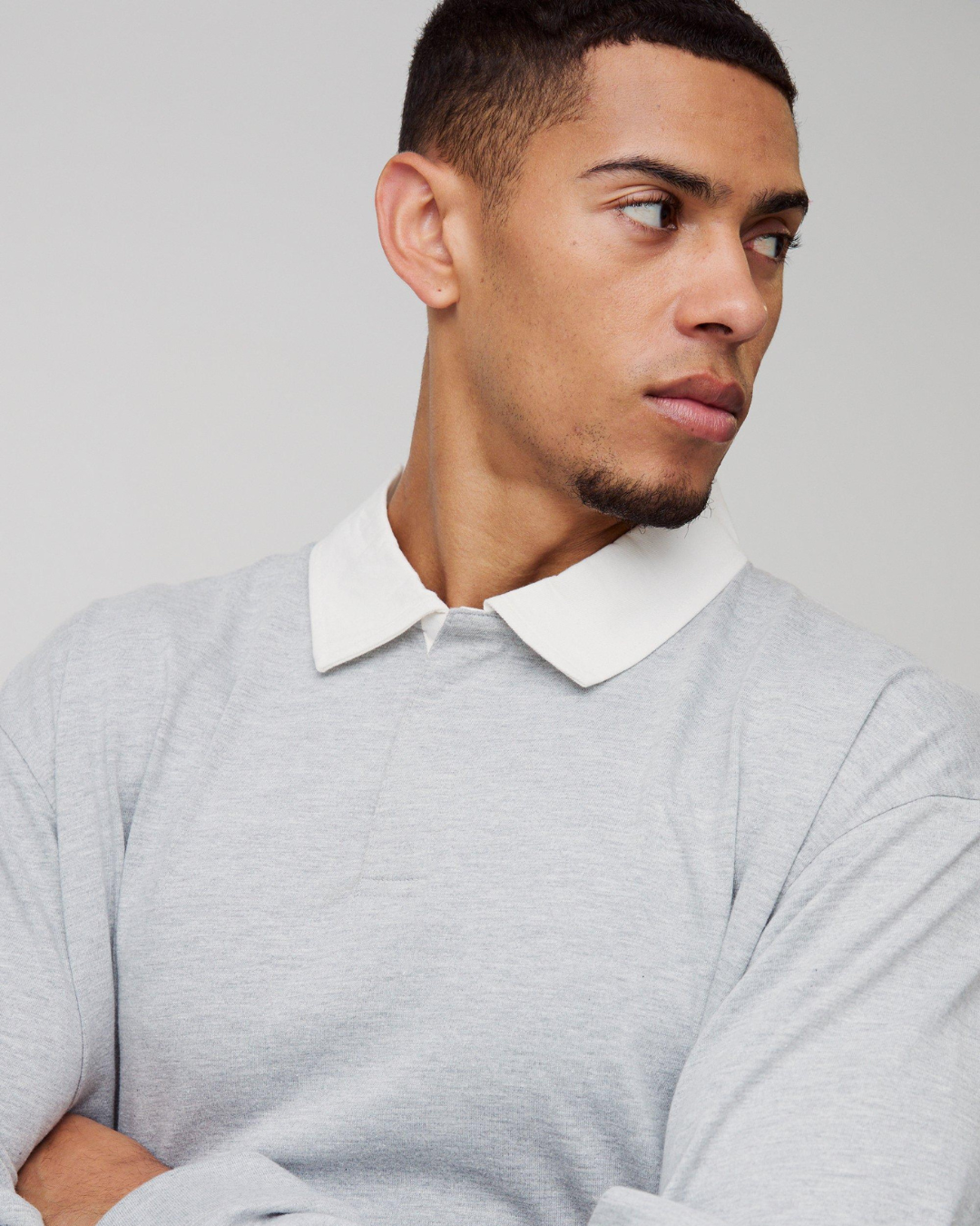 Camisola casual masculina de manga comprida