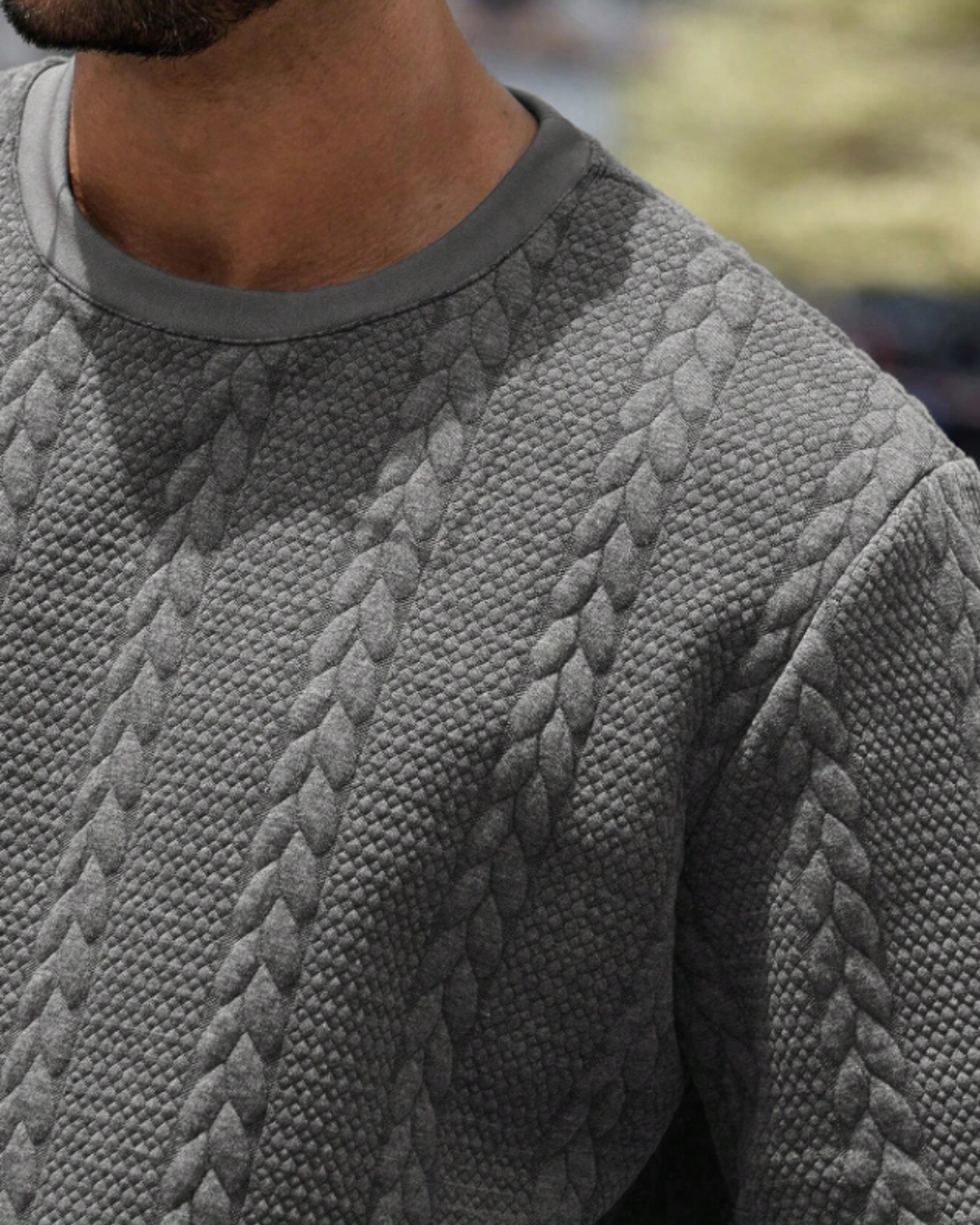 Conjunto Masculino com Textura Urbana Estilo Moderno e Confortável