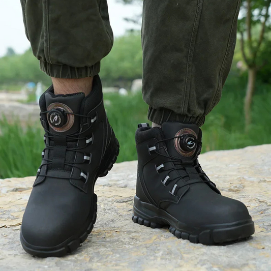 Botas de segurança antiderrapante para homem com biqueira reforçada