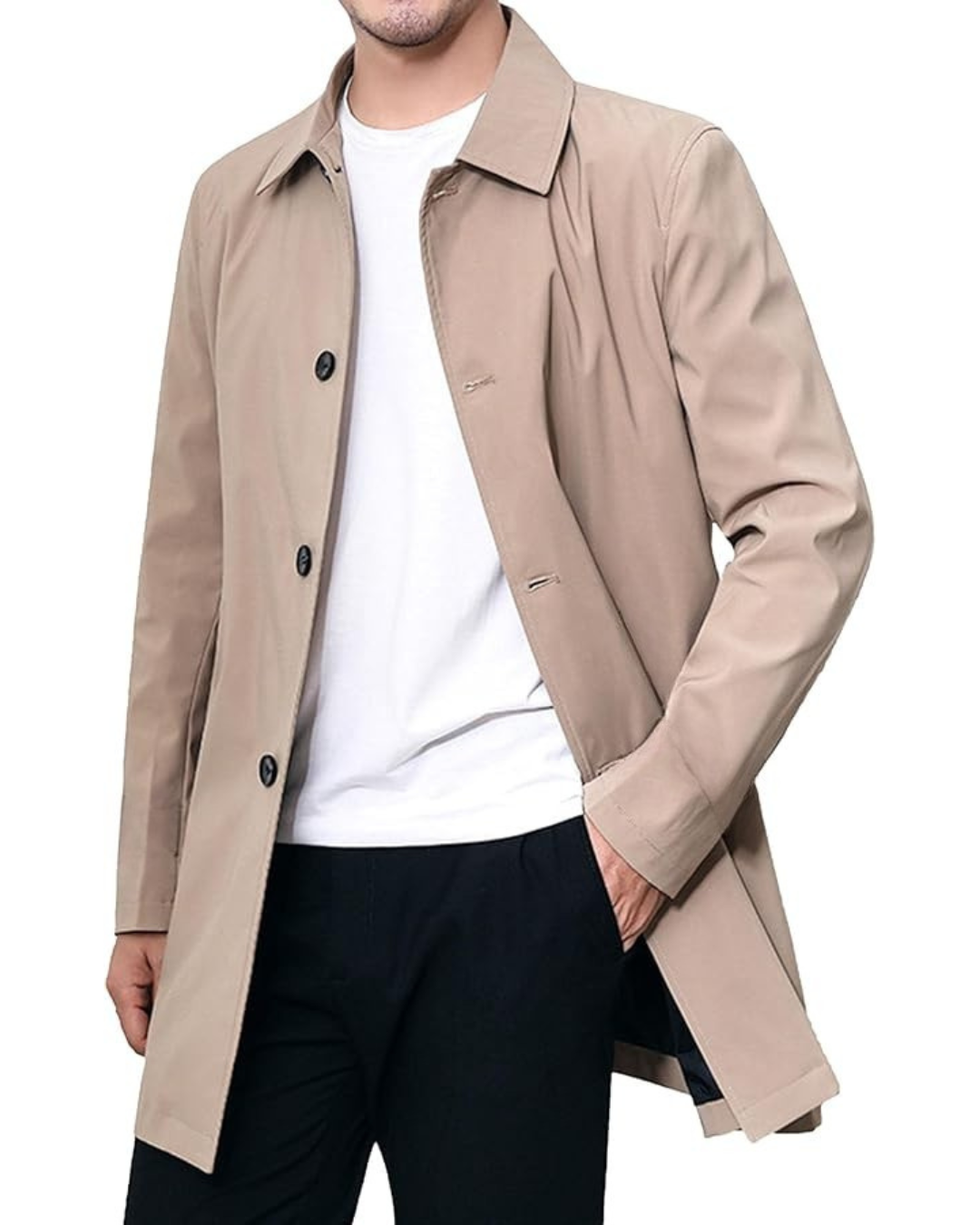 Casaco elegante de caxemira para homem