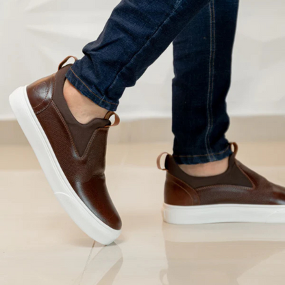 Sapatos ortopédicos slip on para homem