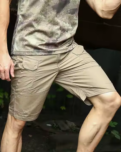 Calções Tácticos com Vários Bolsos para Homem