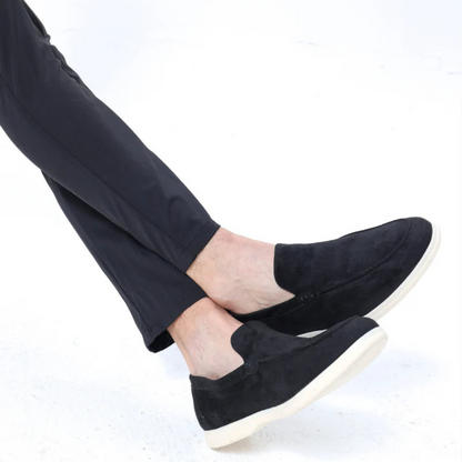 Mocassins em Camurça com Acabamento Elegante e Estilo Moderno para Homen