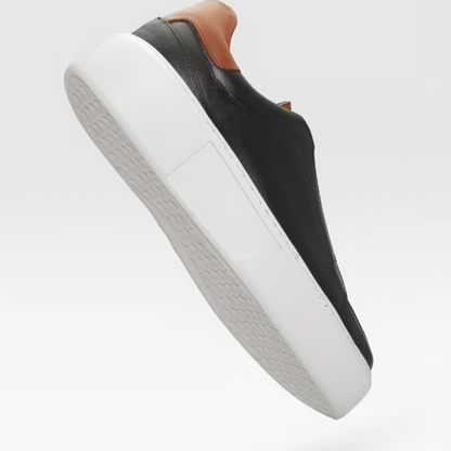 Sapatos com sola ortopédica slip on para homem