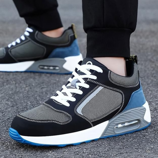 Tênis de Segurança Moderno Masculino com Design Esportivo e Proteção Reforçada