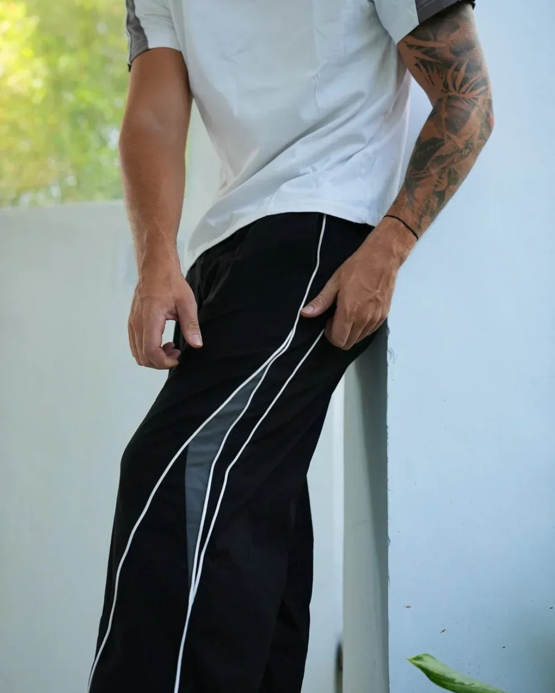 Calças desportivas respiráveis para homem