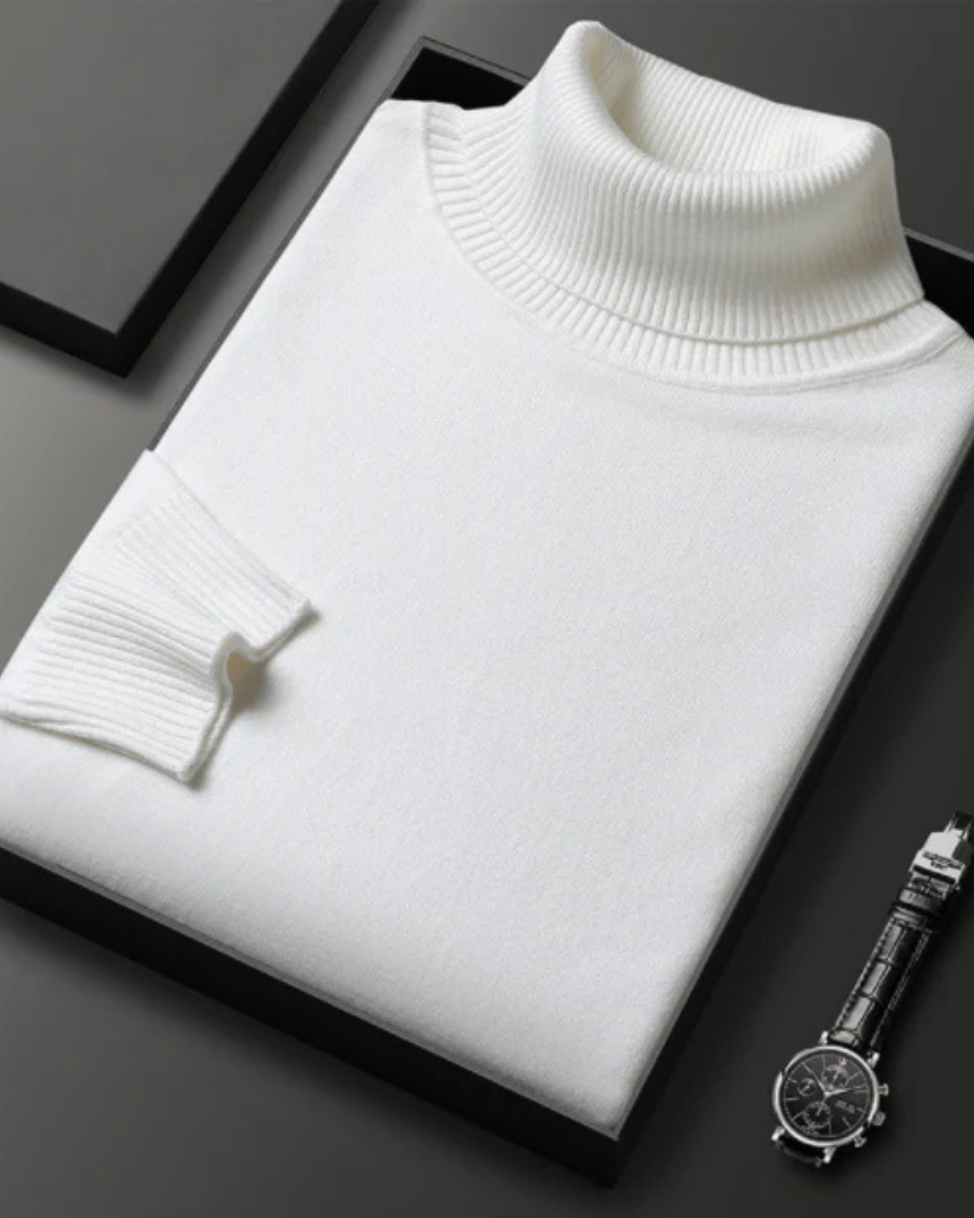 Suéter elegante de caxemira para homem